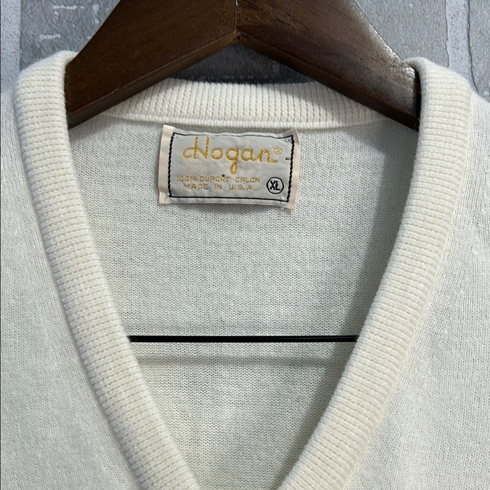 VTG Hogan Traverse City Country Club Sweater Vest XL USA Made Golf Grandpa Core - Picture 4 of 7